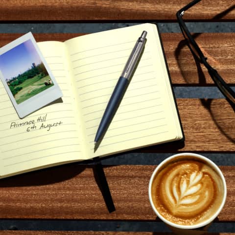Penna a sfera Parker Jotter XL Blue CT punta M Parker inchiostro blu 2068359